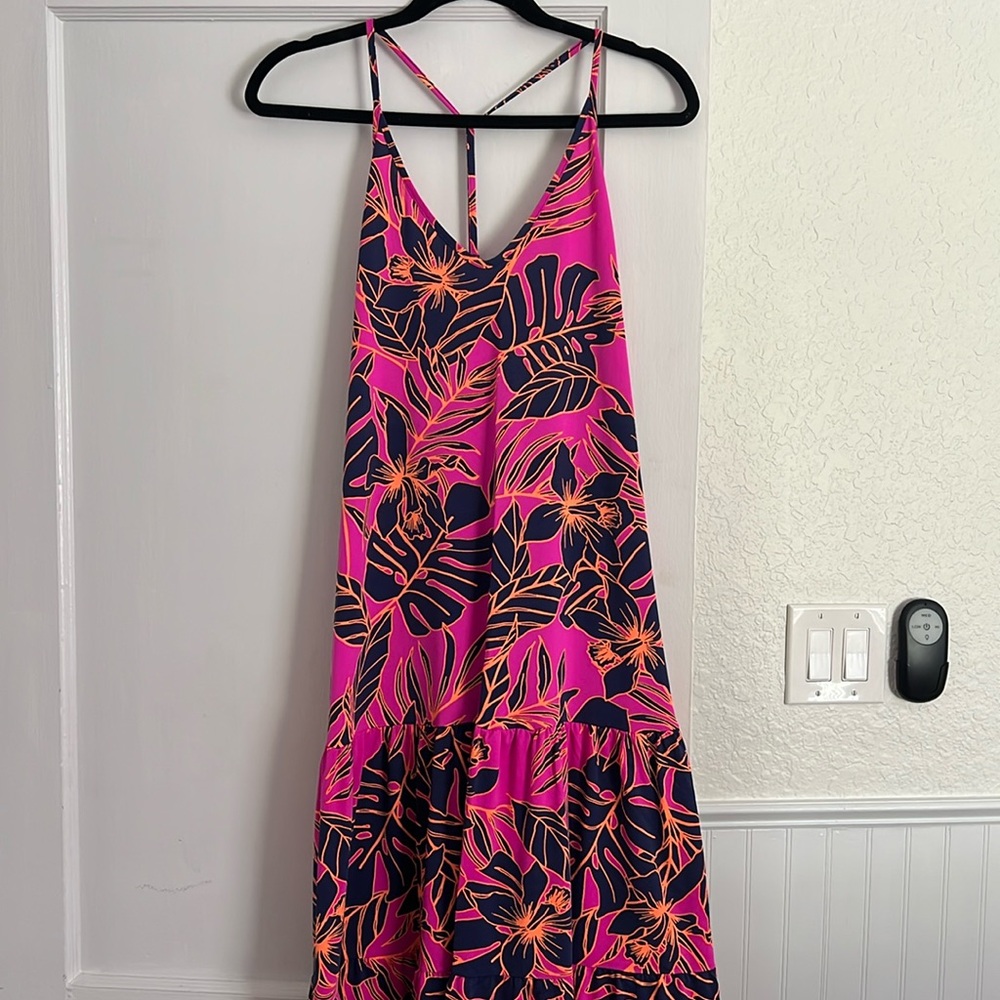 Maaji halter tiered maxi dress